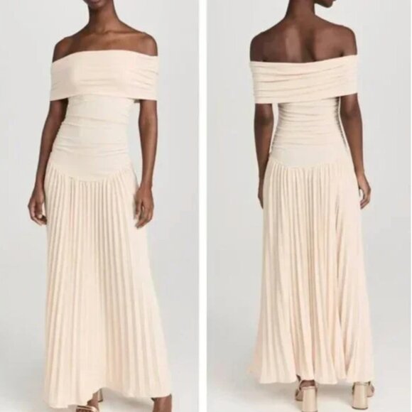 Lioness Cream Off-Shoulder Maxi Dress - Picture 5 of 8